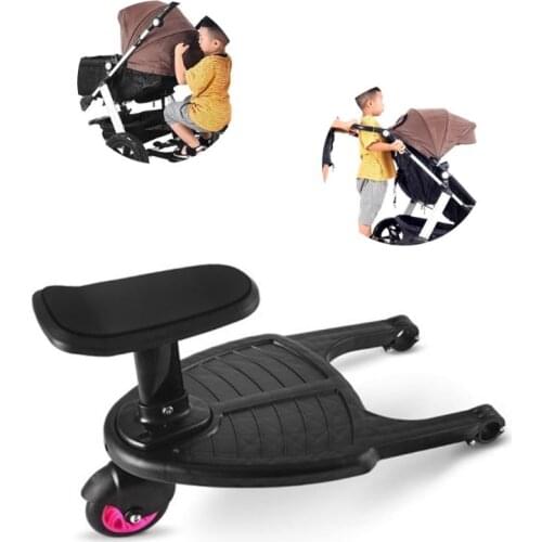 Stroller Auxiliary Pedal Second Child Artifact Trailer Twins Baby Cart Two Children Standing Plate Sitting Seat Stroller Accesso