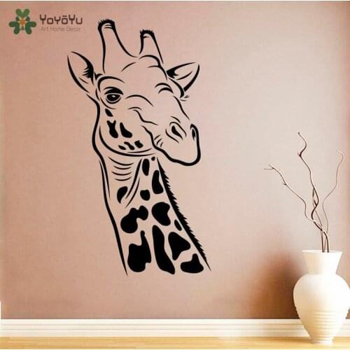 YOYOYU Wall Decal African Animal Wall Stickers Giraffe Vinyl Art Mural Removable Houseware For Kids Rooms Interior Design SY681