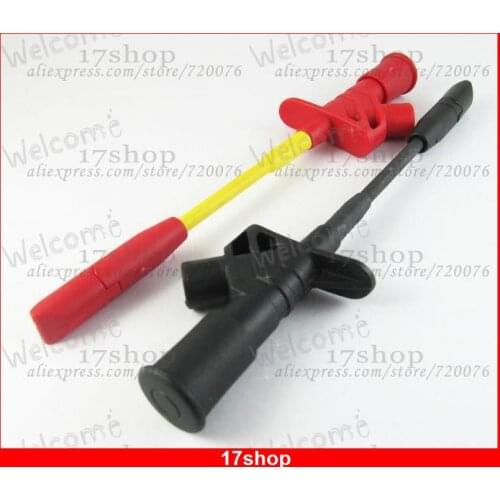 1pair Test Hook Clip Insulated Piercing Non-destructive Cable Professional Pro Meter 12-0006 Test probe