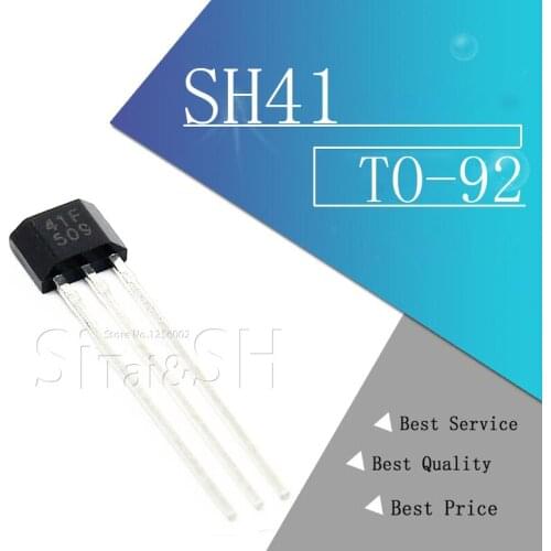 10PCS 41F TO-92S 0H41 SH41 SS41F OH41F TO-92 S41 Bipolar Hall Element Sensor Motor Electric Car Motor Hall Sensor