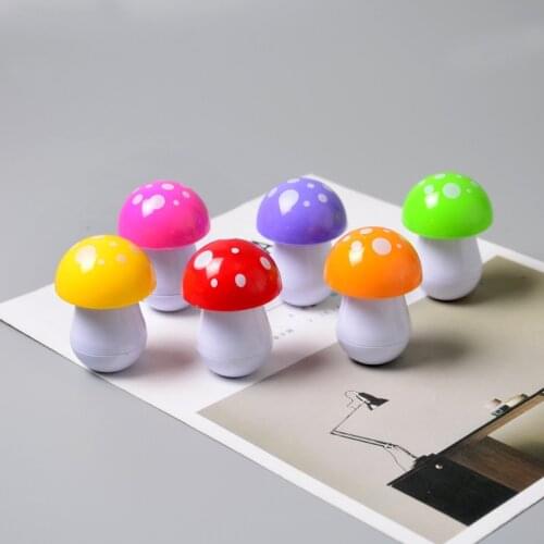 40PCS Cartoon Creative Stationery Learning Supplies Cute Cartoon Modeling Mushroom Telescopic Ballpoint Pen