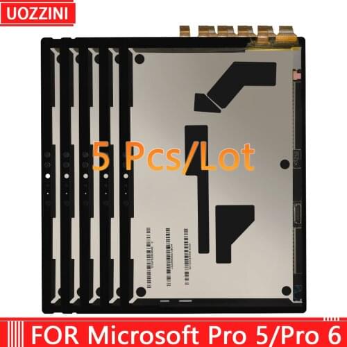 5Pcs Original Lcd For Microsoft Surface Pro 5 1796 LCD Display Touch Digitizer Assembly LP123WQ1 For Microsoft Surface Pro5 Lcd