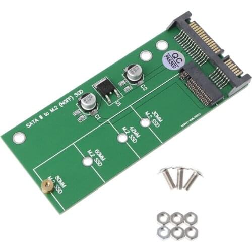 M.2 SSD To 2.5" SATA 3 Adapter Card For 30/42/60/80mm M.2 SSD Hard Drive HX6A