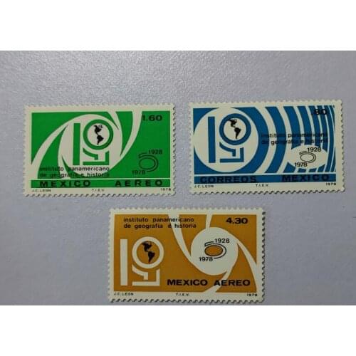 B25 3PCS Mexico 1978， Post Stamps Postage Collection