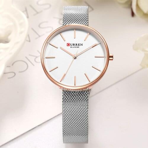 Top CURREN Brand Women Watch Design Lady Casual Girl Wristwatch Quartz Watches Fashion Womens Luxury Dress Gift Bracelet Clock