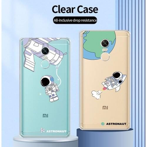 For Xiaomi Redmi Note 4 Case Transparent Back Cover For Redmi Note 4 Global Fashion Phone Capa Clear Soft Case For Redmi Note 4X