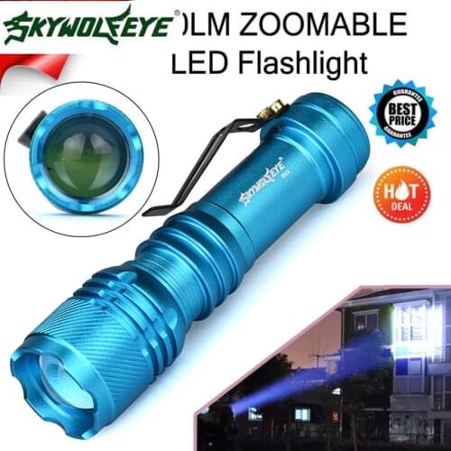 DC 27 Shining Hot Selling Fast Shipping 6000LM CREE Q5 AA/14500 3 Modes ZOOMABLE LED Flashlight Torch Super Bright