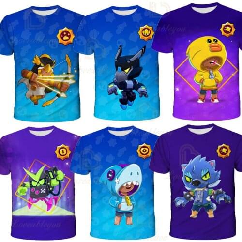 Shooter Game Kids T Shirt Leon Spike Colt 3D Print Tshirt Boys Tops Girls Cartoon Star Shirt Tops Teen Clothes Gift