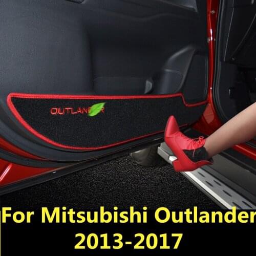 For Mitsubishi Outlander 2013-2017 Car-Styling Protector Side Edge Protected Anti-kick Door Mats Cover case Interior decoration