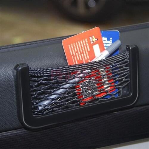 For Toyota Land Cruiser Prado FJ120 FJ150 Car Seat Side Back Storage Net Bag Phone Holder Pocket Organizer Stowing Tidying