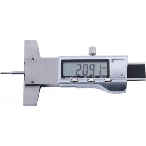 0-25mm Electronic Digital Tire Tread Depth Caliper with Metric Inch Conversion, Large LCD Display, Accuracy 0.02mm, Tire Tester