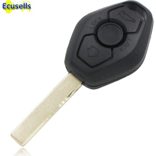 Remote Key Shell for BMW Z3 Z4 X3 X5 E36 325i 3 5 7 525i 330i Uncut Shell HU92 ( Back Side with the Words 315MHZ )