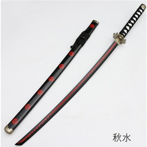 Cosplay One Piece Roronoa Zoro Three-knife Ghost Cut Ver Qiu Shui Katana Halloween Role Play Sauron Weapon Sword 100cm Wood Prop