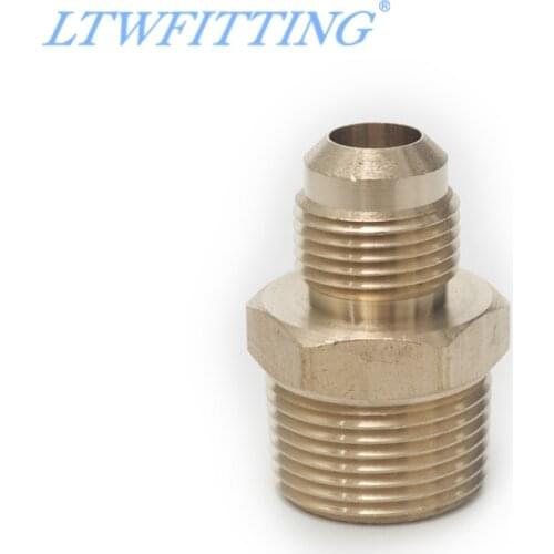 LTWFITTING Brass 45 Degree Flare 5/8" OD x 3/4" Male NPT Connector Tube Fitting