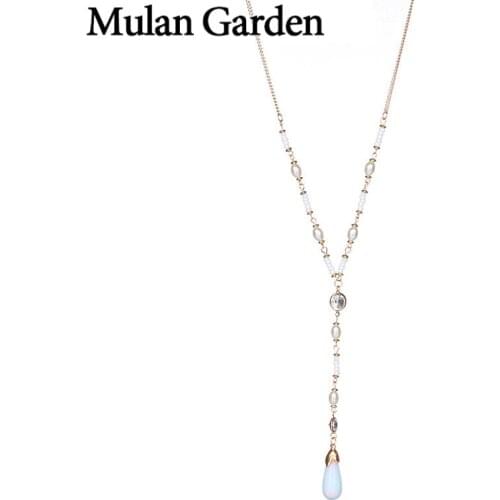 M&G Trendy Imitation Pearls Necklace Women Fashion Jewelry Resin Pendant Long Necklaces Female Accessories Gifts 2019 Statement