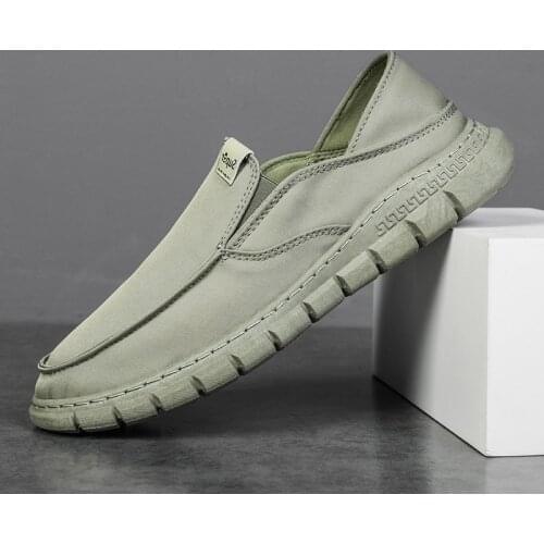 Men Casual Shoes Breathable Loafers Sneakers 2021 New Fashion Comfortable Flat Handmade Retro Leisure Loafers Shoes Men Shoes