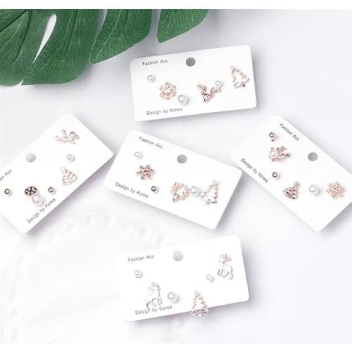 Flower WomenS Earrings Set Pearl Crystal Stud Earrings Boho Geometric Tassel Earrings For Christmas Women 2020 Jewelry Gift