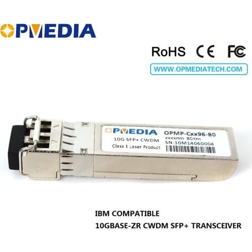 GREAT QUALITY!IBM compatible 10G 80KM 1470~1610nm ZR SFP+ optical module,10G CWDM SFP+ transceiver,free shipping