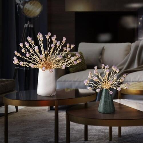 Post-Modern Natural Crystal Stone Decoration Hotel Home Living Room Bedroom Creative Decoration