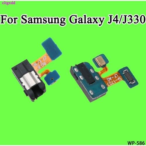 Earphone Jack For Samsung Galaxy J4 2018 J400 J400F Earphone Audio Jack Headphone Socket Headset Port Flex Cable With Microphone