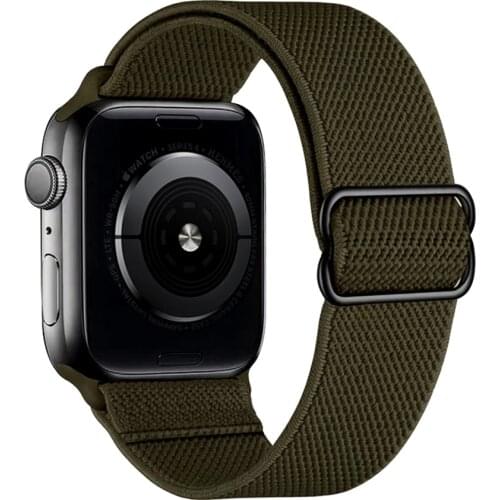 Nylon Solo Loop Watchband for apple watch 44mm 40mm serie 6 5 4 se band for iwatch 3 strap 42mm 38mm Braided Sport Elastics belt