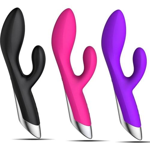 G Spot Vibrator for Women Dildo Rabbit Dual Vibration Silicone Waterproof Female Vagina Clitoris Massager Sex Toys For Women