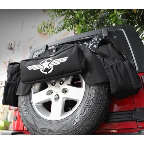 Spare tire cover storage bag special spare tire storage bag off-road modification car Accessories For JEEP Wrangler JL 2018 2019