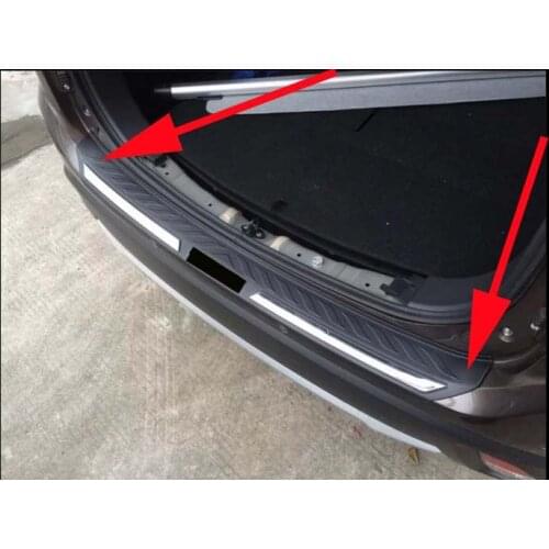 Plastic ABS Rear Bumper Protector Sill Plate Cover Trim For 2016-2020 Mitsubishi Outlander 1PCS