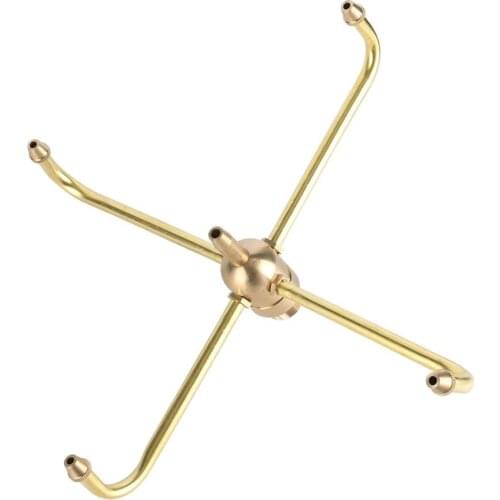 1/2" Internal Thread 3/4" External Thread Brass Rotating Fountain Nozzles Garden Pond Pool Landscape Decoration Fountains 1 Pcs