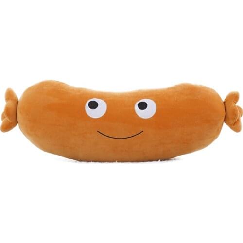 1PC 8" 20cm Kawaii Lifelike Sausage Plush Toys Mini Stuffed Food Plush Dolls Pillow Creative Gifts for Children Home Decor