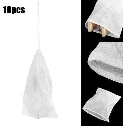10Pcs/Set Portable Drawstring Shoes Clear Storage Bag Dust Bags Non-woven Travel Pouch Closet Organizer