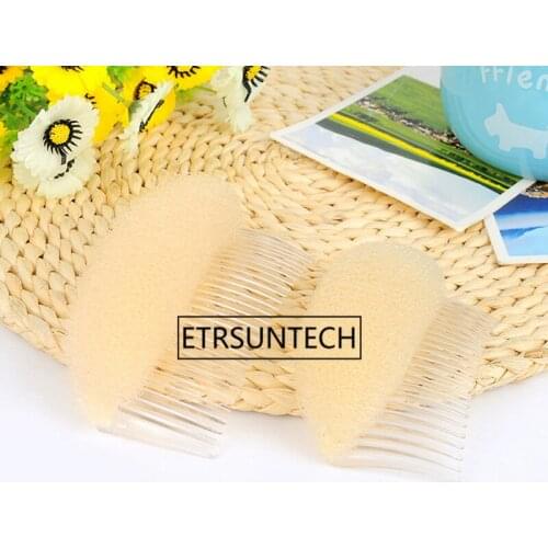 300pcs/lot Hair Styler Volume Bouffant Beehive Shaper Roller Bump Foam On Clear Comb Xmas Accessories F1662