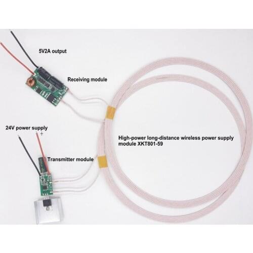 50~180mm Long Distance High Power Wireless Power Supply Module Wireless Charging Module XKT801-59