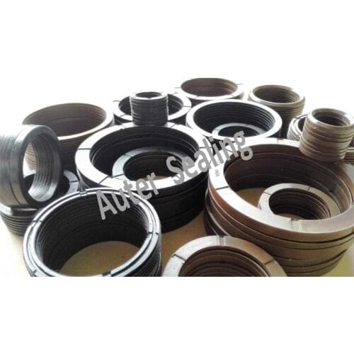 8 sizes Vee packing/ Fabric reinforced V-Packing NBR / FKM COTTON FABRIC RUBBER RING