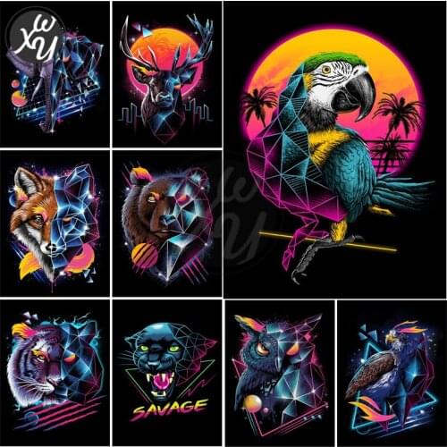 Diamond Painting Animal Diamond Embroidery Square/round Elephant Tiger Lion Picture of Rhinestones Full Drill Art for Home Decor