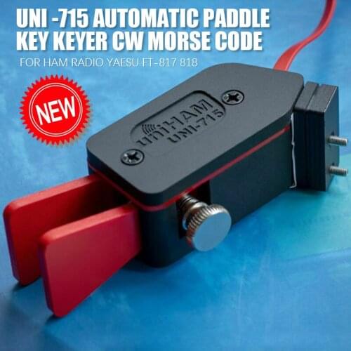 UNI -715 Automatic Paddle Key Keyer CW Morse Code for HAM RADIO YAESU FT-817 818 right hand or Left hand