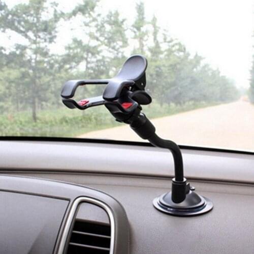 Car Phone Holder Bracket Mount Cup Holder Universal Car Mount Mobile Suction Windshield Phone Locking Car-Accessories