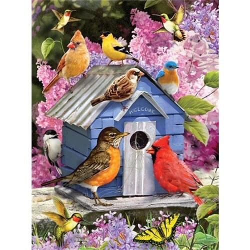 Bird Animal Printed Canvas 11CT Cross Stitch Kit Embroidery DMC Threads Needlework Handicraft Sewing Painting Sales Different