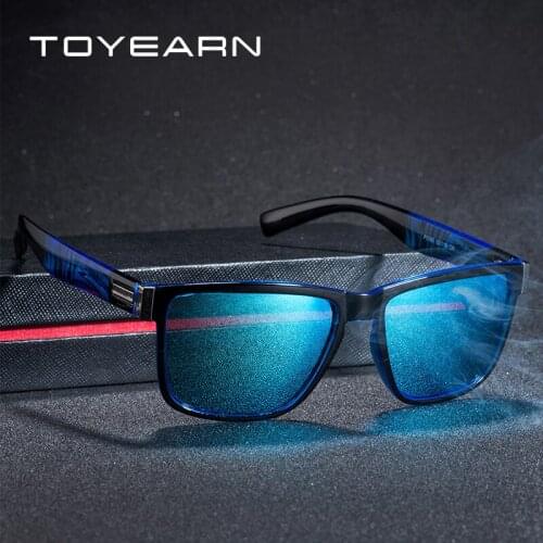 2020 New Brand Designer Vintage Mens Square Polarized Sunglasses Men Driving Sports Coating Mirror Sun Glasses For Male UV400
