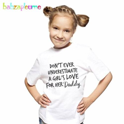 1-5Years/2020 New Kids Summer Baby Girls Tops Fashion Casual Cotton Letter Short Sleeve Children T-shirt Toddler Clothes BC1449