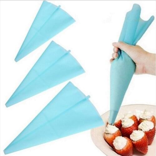 Wholesale 500pcs/lot Silicone Icing Piping Bag Cake Cream Squeezing Bag DIY Cream Pastry Bag Cupcake Decorating Tool