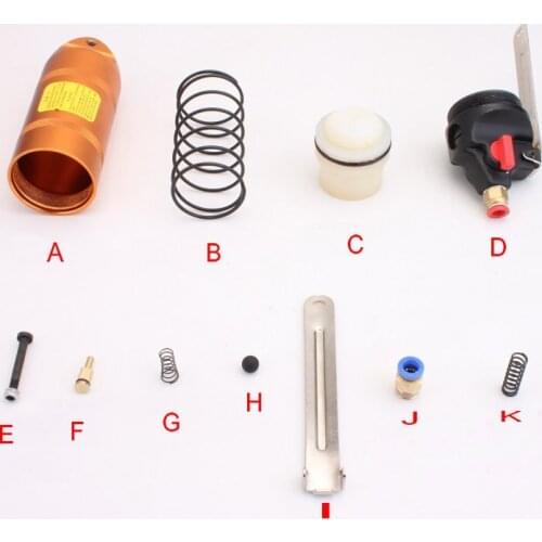 Original Pneumatic Scissors Accessories Seal Ring/upper Rod/rubber Ball Cutter Piston Spring