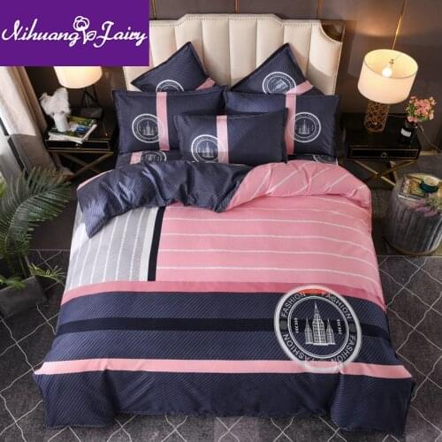 Genuine four-piece brushed bed thickened nude sleeping sheets duvet cover skin-friendly cotton bedding home textile kit