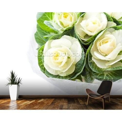 Custom wallpaper wallpaper, Cabbage Flowers,retro murals for living room bedroom sofa background wall home decoration wallpaper