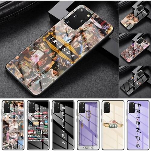 Glass Case For Samsung Galaxy S20 FE S10 S9 S8 Plus Note 20 Ultra 10 Lite 9 8 Phone Cover Shell Central Perk Coffee Friends Capa
