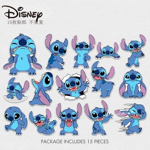 Disney cartoon Stildy mobile phone sticker suitcase sticker laptop guitar lever box sticker water proof decals for furniture