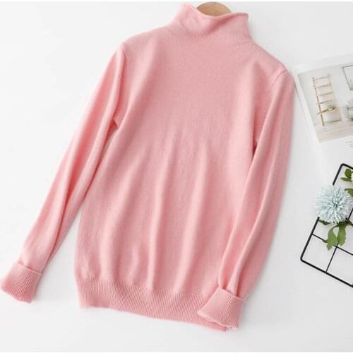 Curling High Collar 100% Wool Sweater Boys Girls Pure Color Pullover Soft And Warm Basic Knitted Bottoming Shirt 2021 Winter New