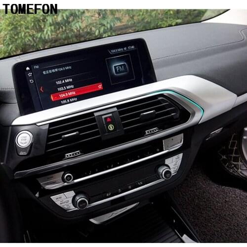TOMEFON ABS Car Center Console Dashboard Panel Cover Trim Auto Interior Styling For BMW X3 G01 G08 2018 LHD