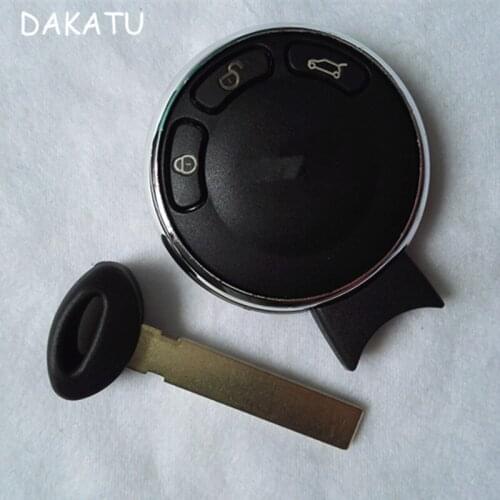 DAKATU 3 Button Replacement Remote Car Key Case Fob Shell For BMW Mini Cooper R56COUPE PACEMAN Keyless Entry Remote Key Cover