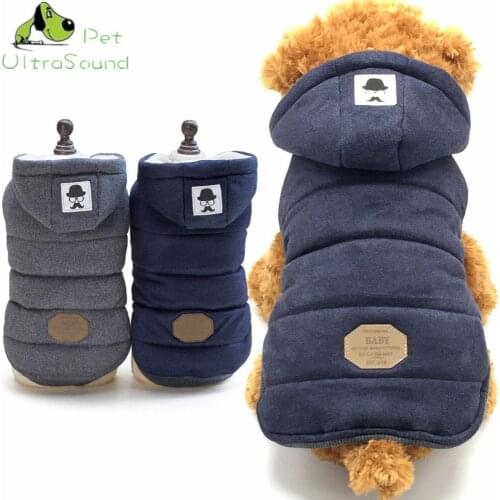 Winter Warm Dog Clothes Waterproof Pet Padded Vest Zipper Jacket Coat For Small Medium Large Dogs Pug Chihuahua Ropa Para Perros